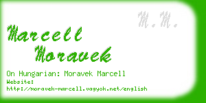 marcell moravek business card